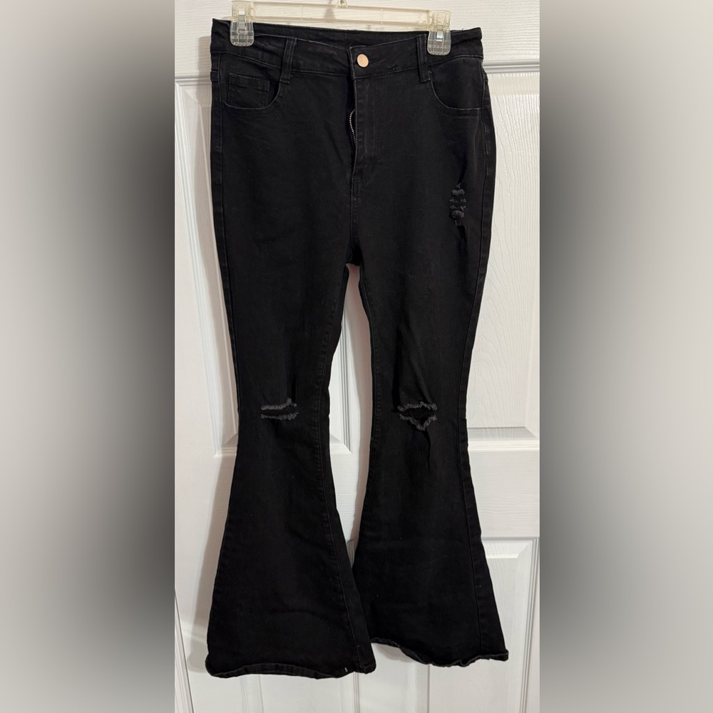 Retro  women style bell bottom jeans